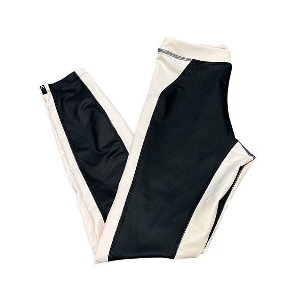 TRUE RELIGION Black & Cream Legging Size S - Picture 1 of 9